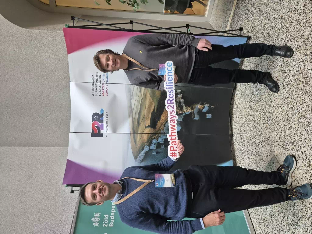 Oliver Bernard Bjerring Creton and Søren Mons, Region Zealand at the P2R Summit in Budapest